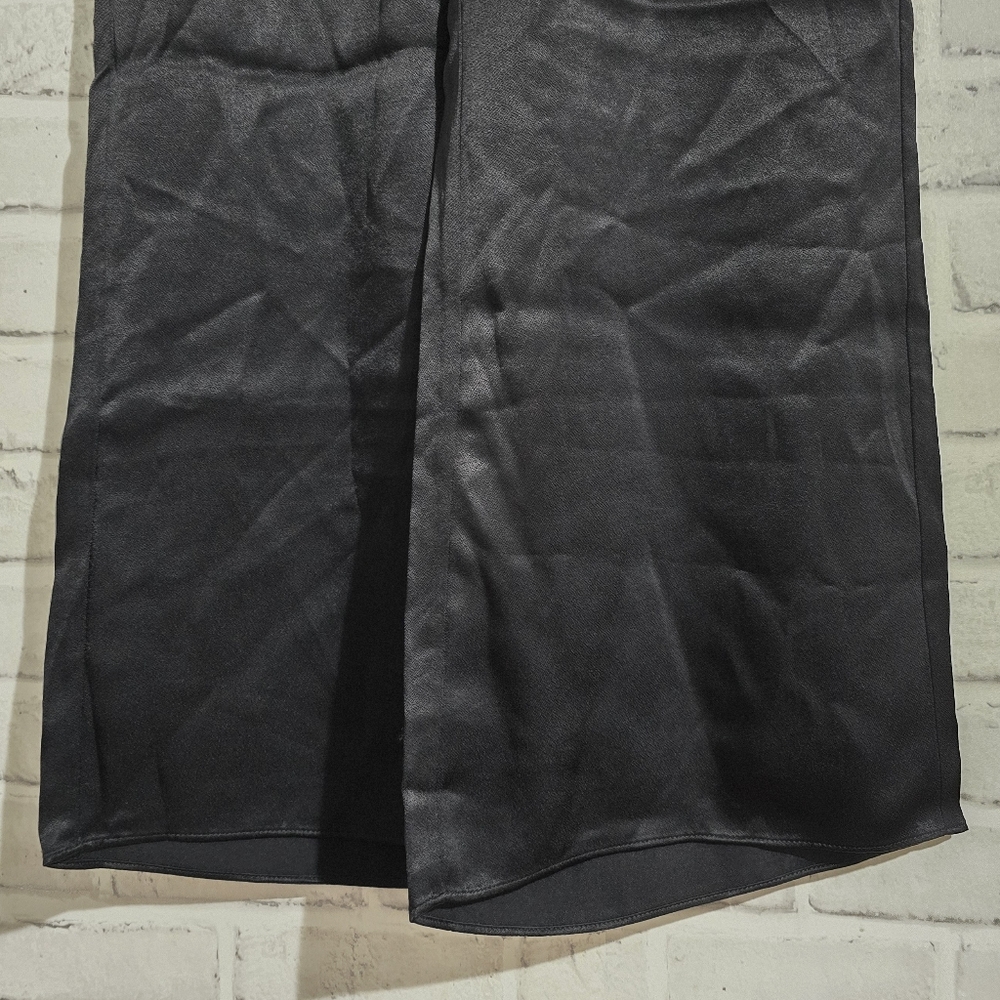 NEW J. Crew Astrid Wide-Leg Pant in Luster Crepe Black size 6 - Picture 7 of 12